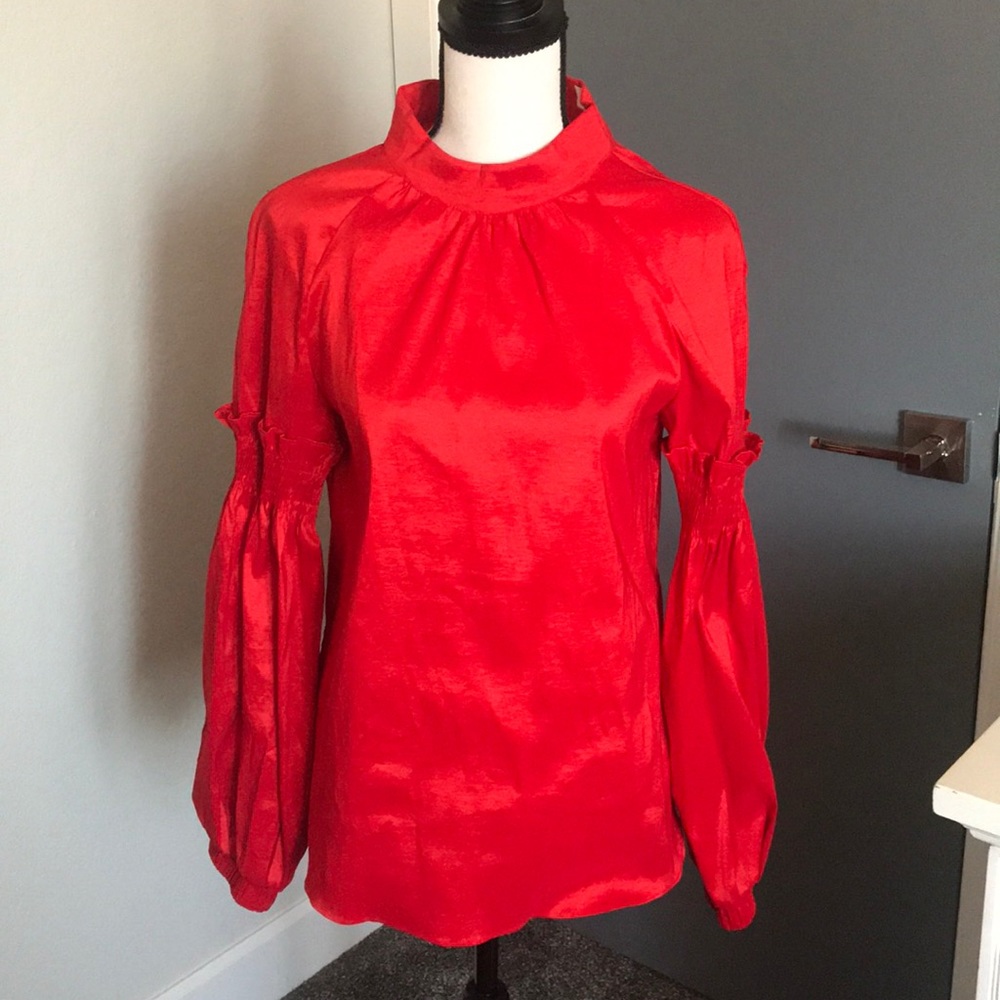 Red blouse